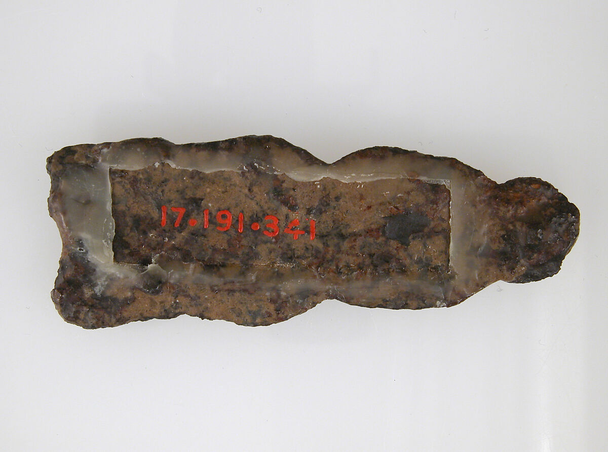 Belt Plate, Iron, silver and brass inlay, Frankish