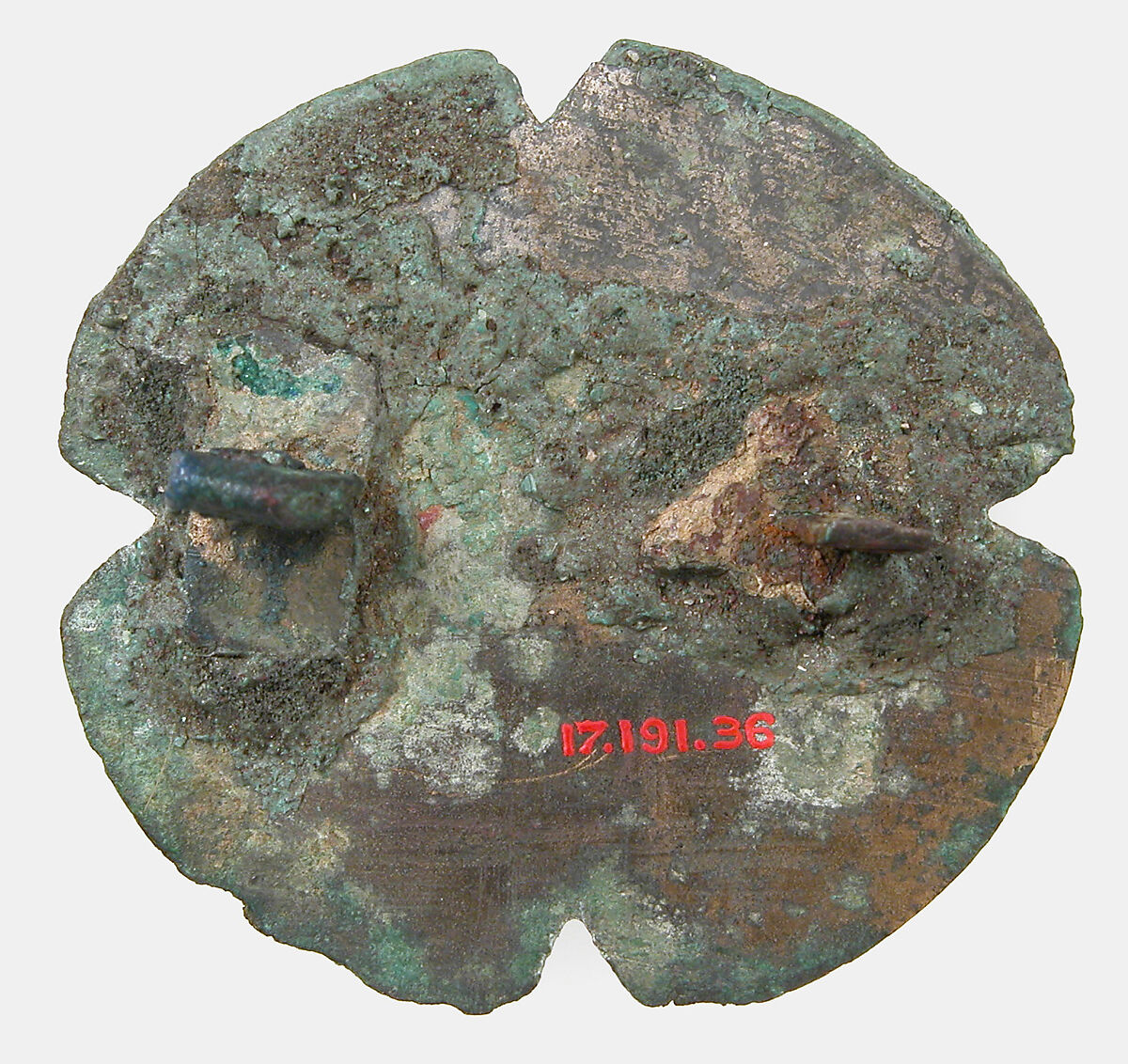 Disk Brooch, Champlevé enamel, copper alloy, Roman