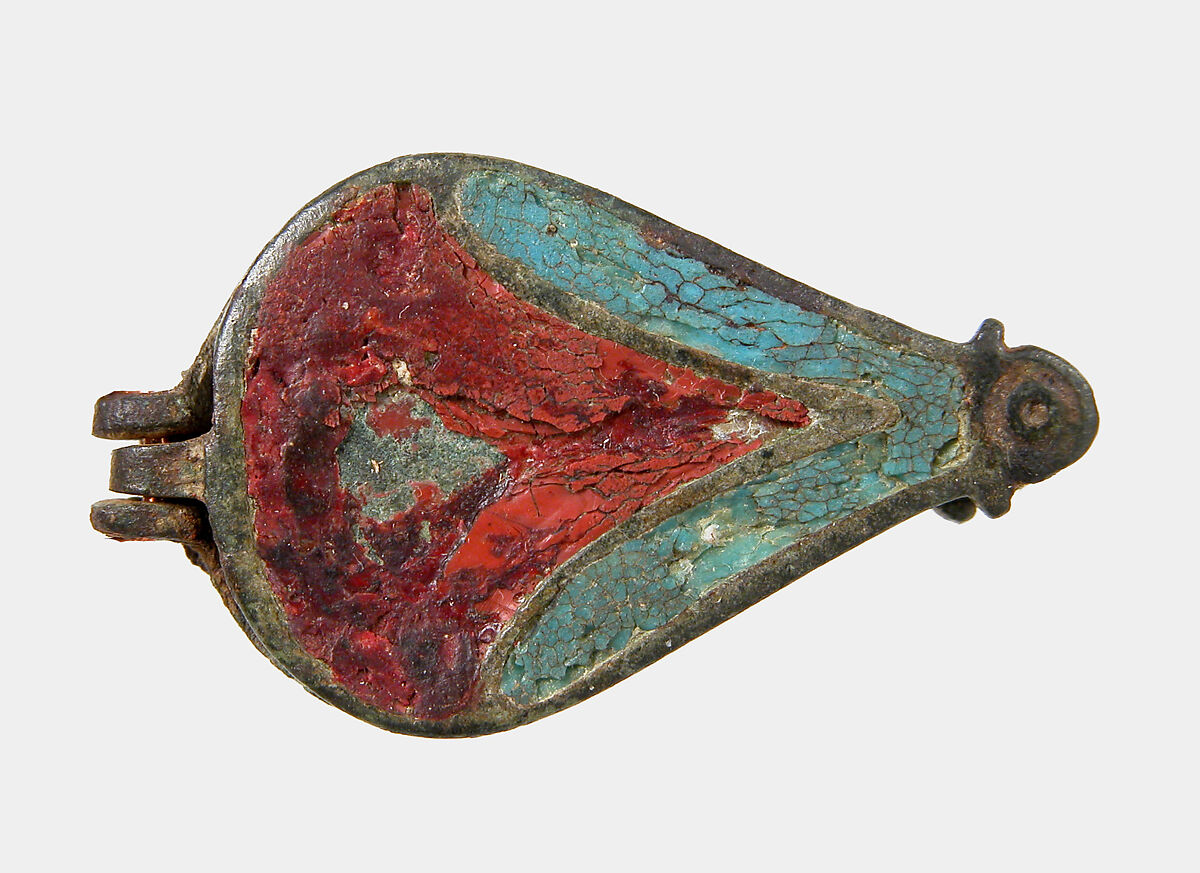 Box seal, Champlevé enamel, copper alloy, Roman