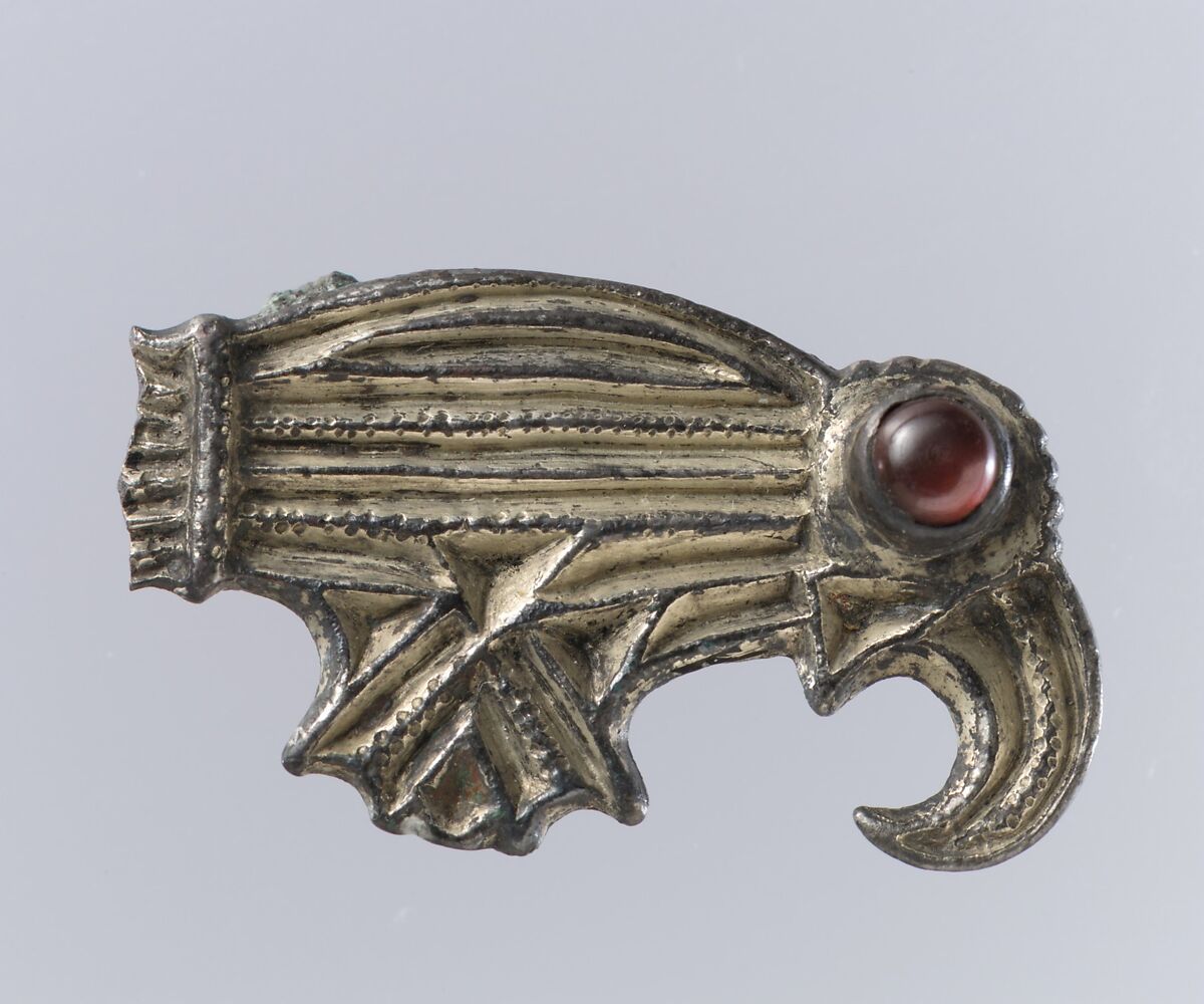 Bird-Shaped Brooch, Copper alloy, Frankish 