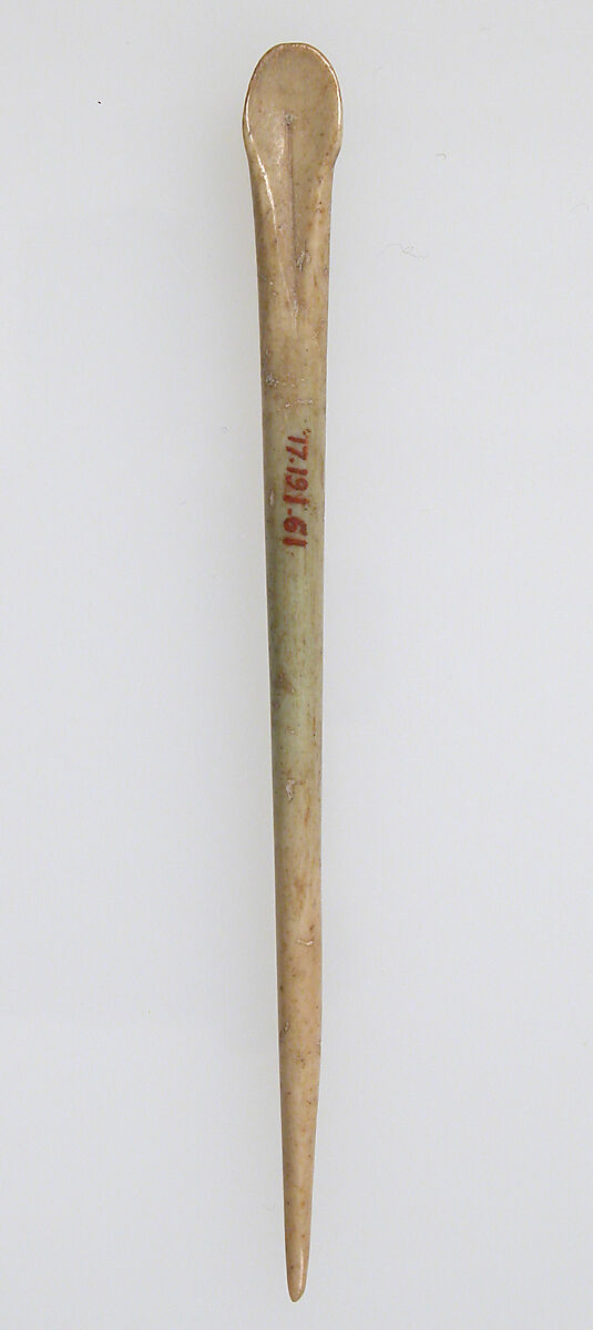 Toilet Implement in the Shape of a Pin, Ivory, Roman 