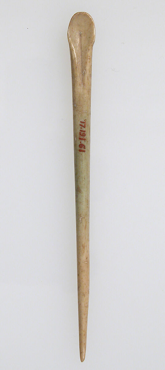 Toilet Implement in the Shape of a Pin, Elephant ivory, Roman 