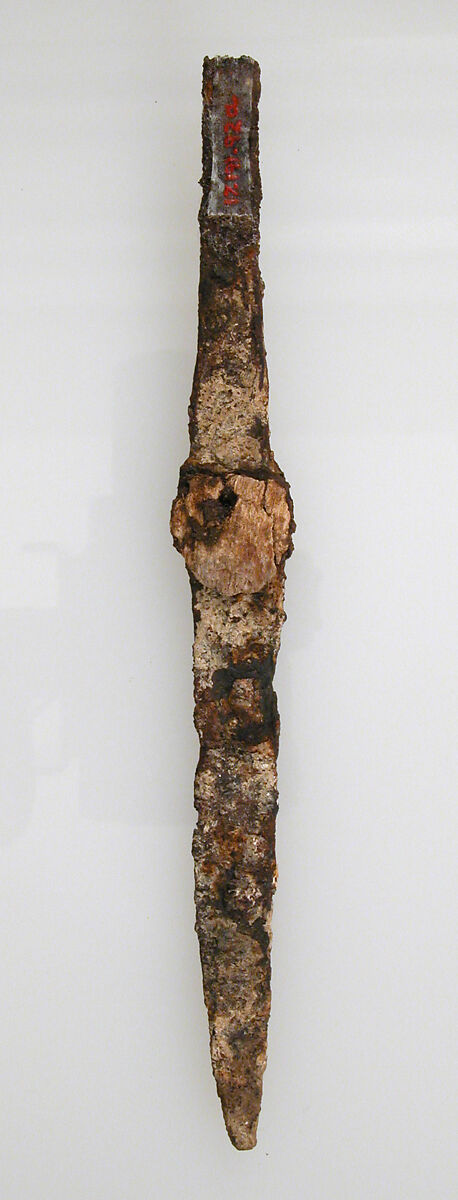Mount from a Knife Handle, Gold, iron blade, Frankish