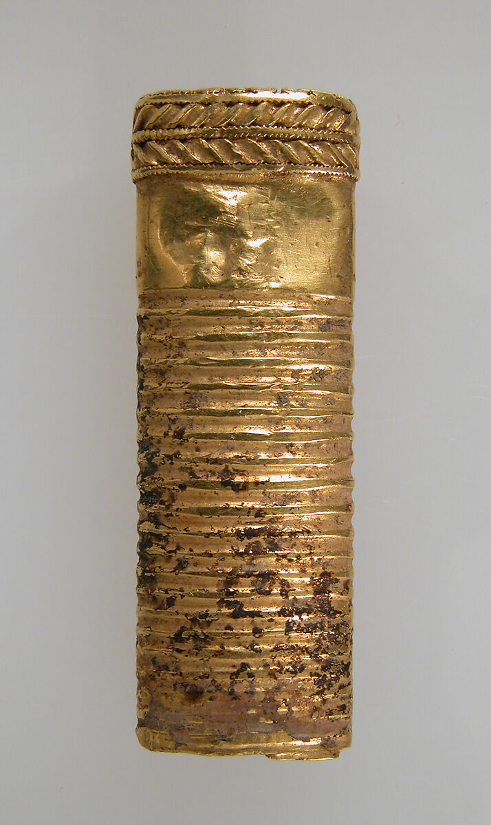 Mount from a Knife Handle, Gold, iron blade, Frankish