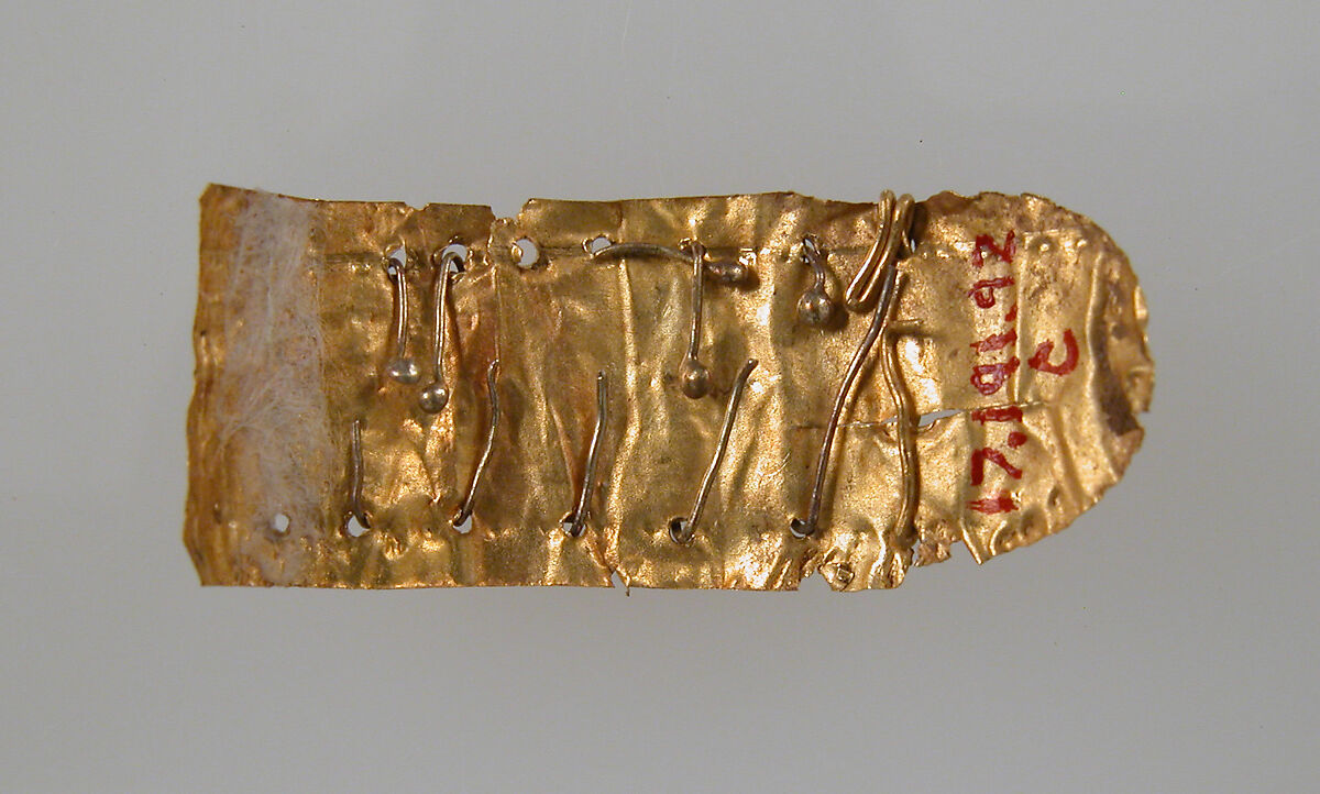 Mount from a Knife Handle, Gold, iron blade, Frankish
