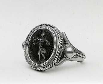 Finger Ring, Gold, intaglio, Italian