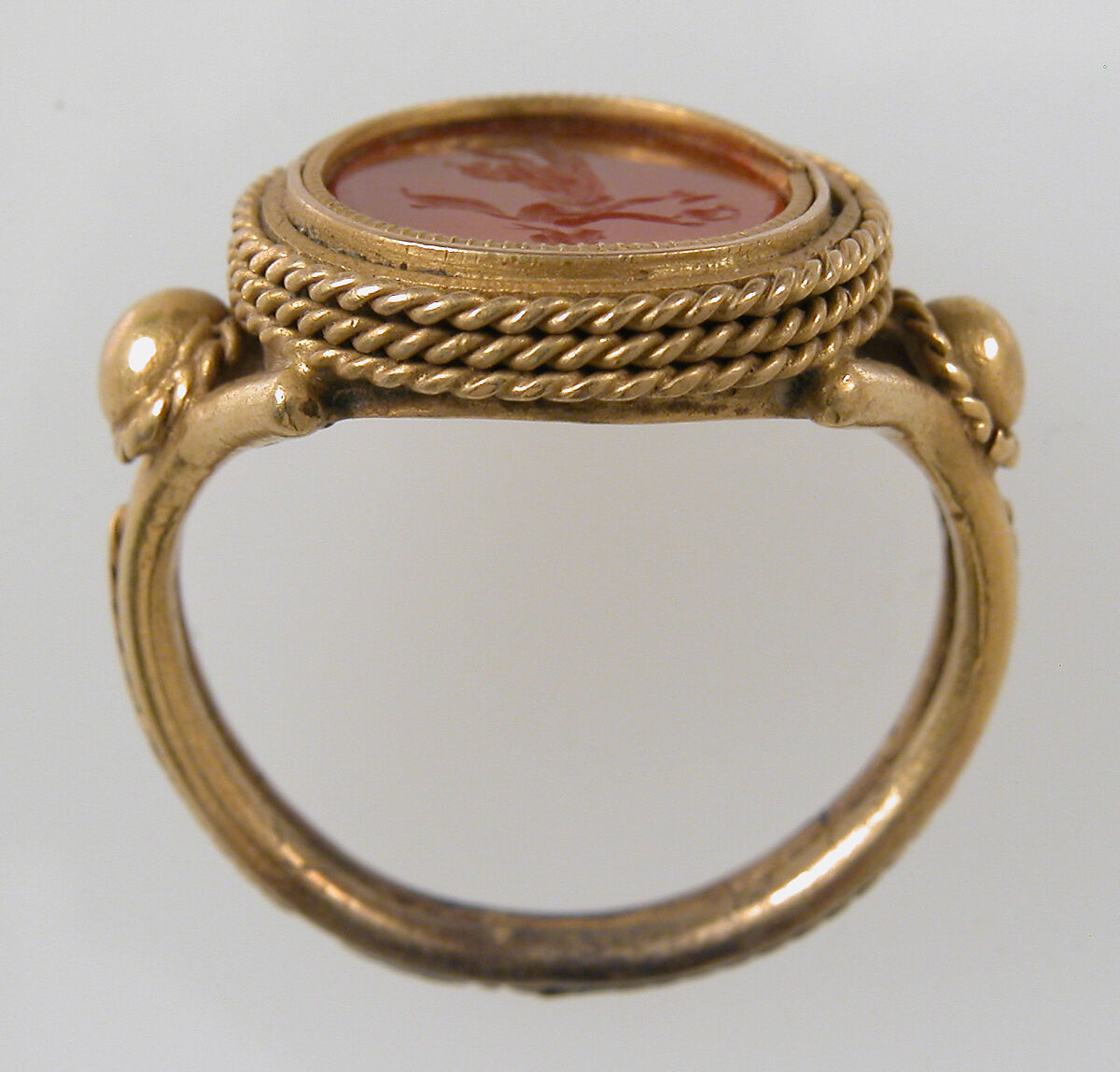 Finger Ring, Gold, intaglio, Italian