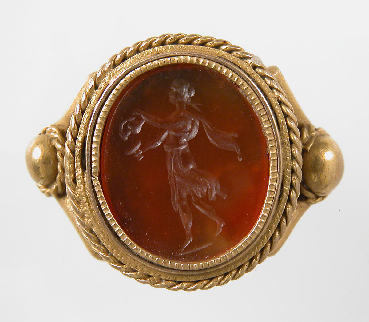 Finger Ring, Gold, intaglio, Italian