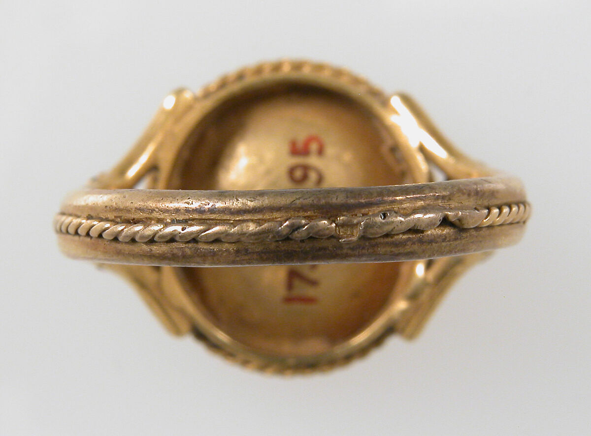 Finger Ring, Gold, intaglio, Italian