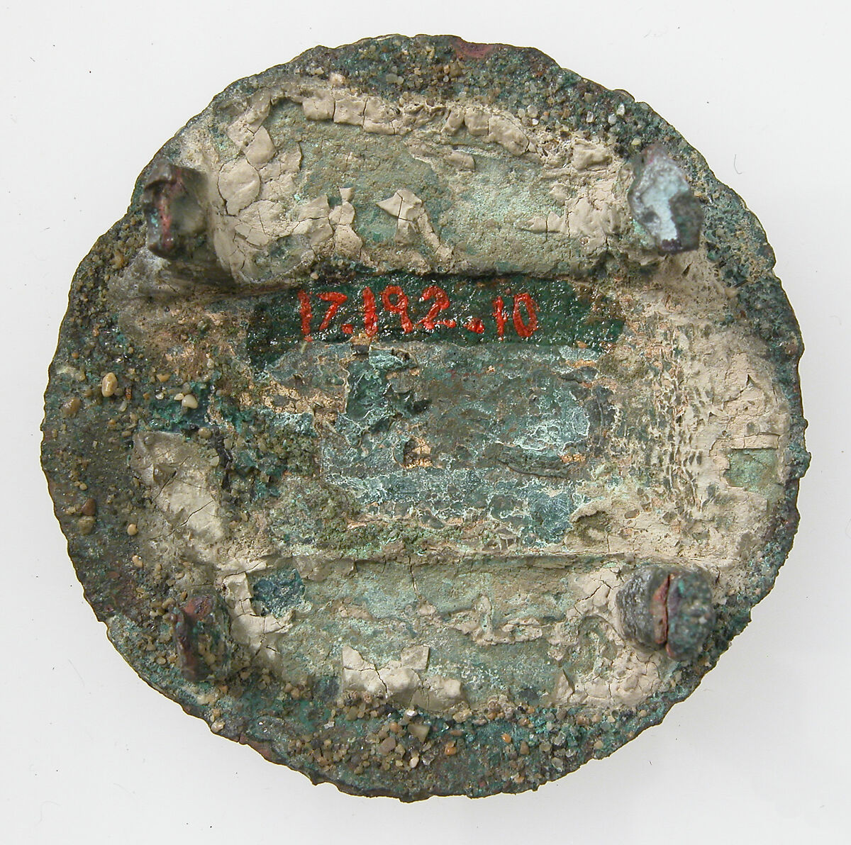 Flat Circular Ornament, Gilded copper alloy, Frankish (?)