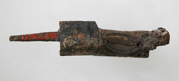 Bow Brooch, Gilded iron, Etruscan