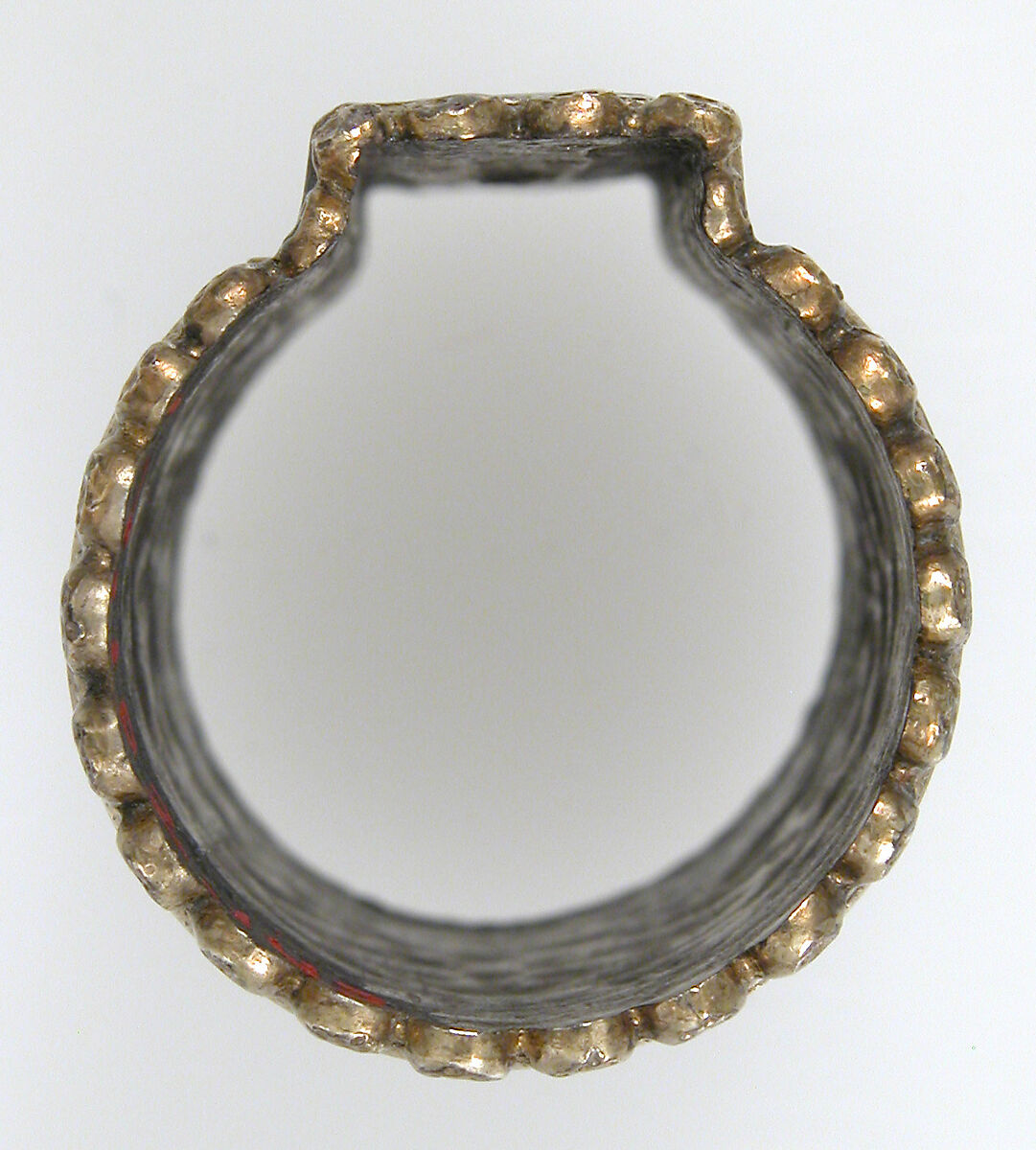 Mount for Spear Shaft, Silver-gilt, niello, Late Roman