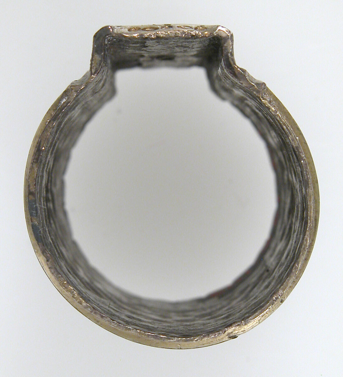 Mount for Spear Shaft, Silver-gilt, niello, Late Roman