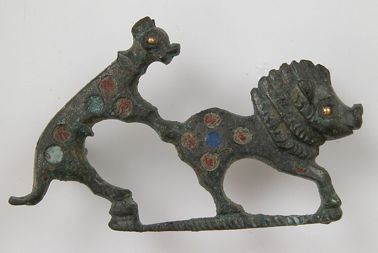 Brooch in the Form of a Dog Attacking a Boar