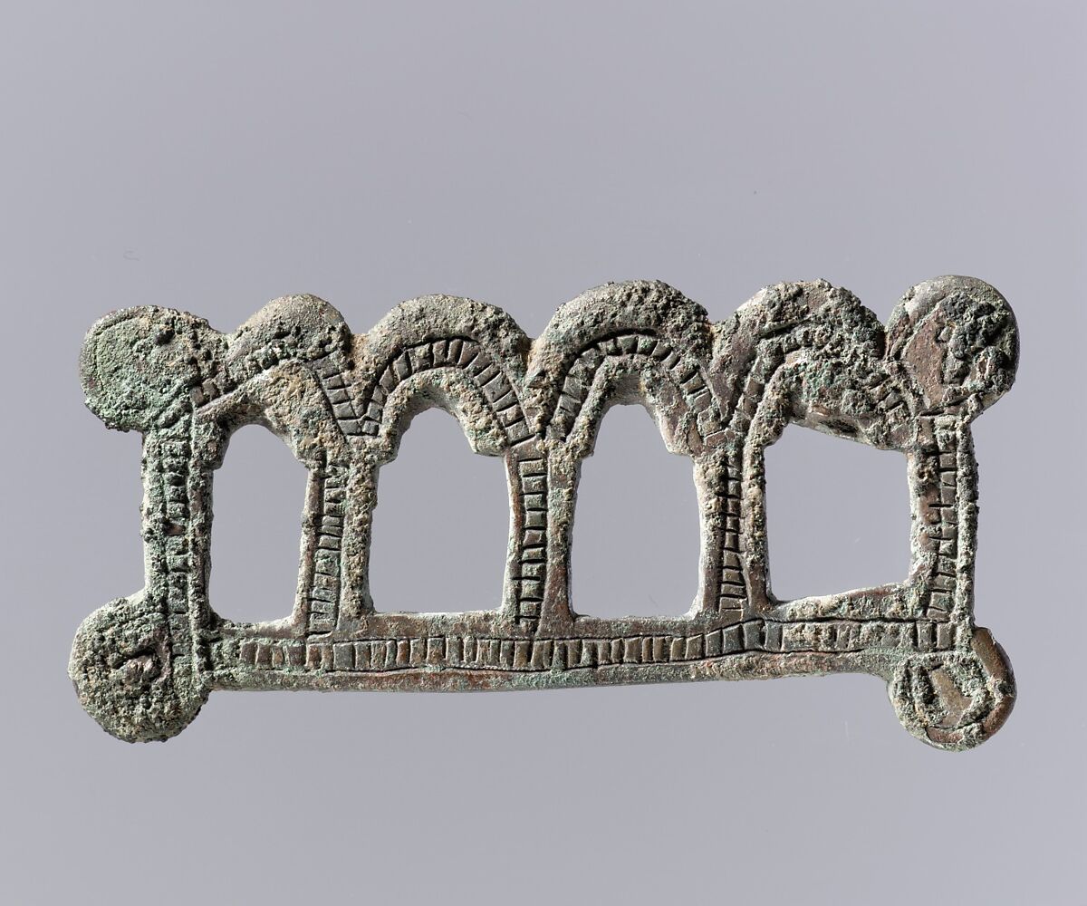 Oblong Openwork Plaque, Copper alloy, Frankish 