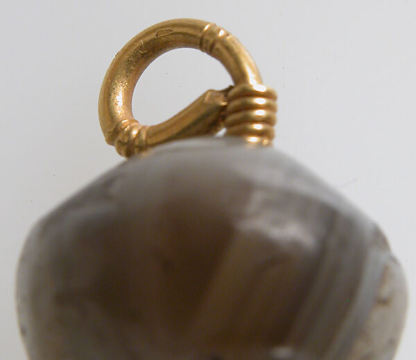 Three Parts of a Pendant, Jasper, rock-crystal, gold, garnet, European