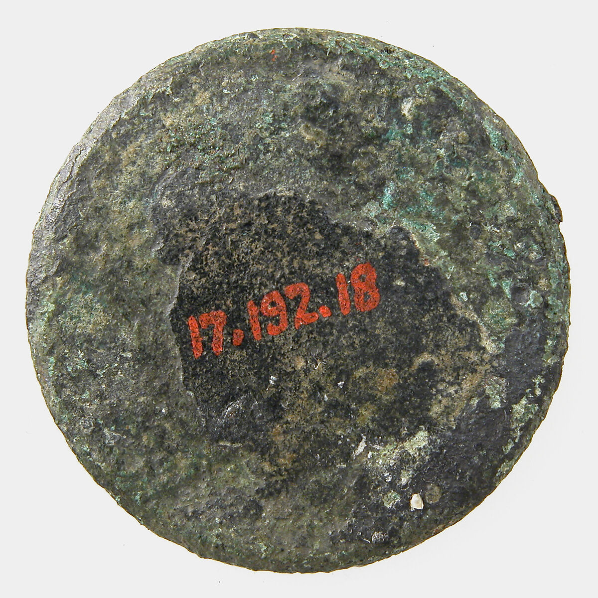 Disk Brooch, Gold on copper alloy, glass paste, Frankish