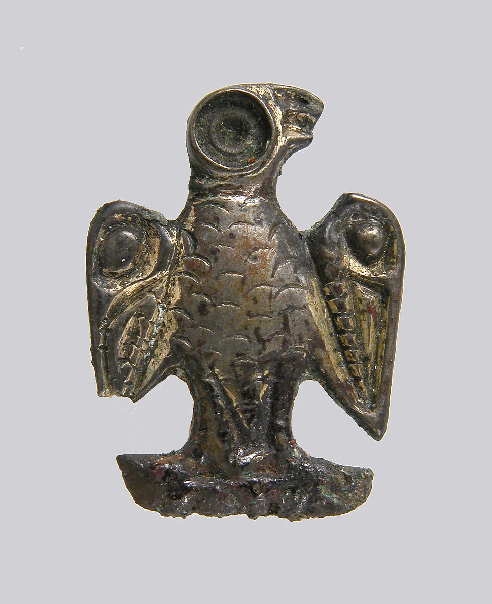 Bird-Shaped Brooch, Silver-gilt, Frankish 