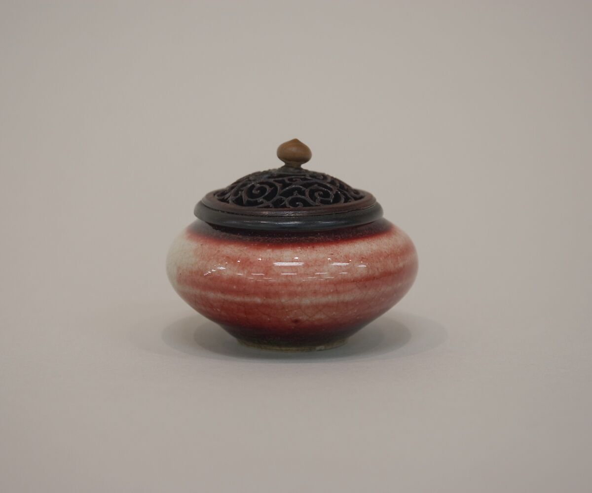 Water pot, Porcelain with copper red glaze (Jingdezhen ware), China