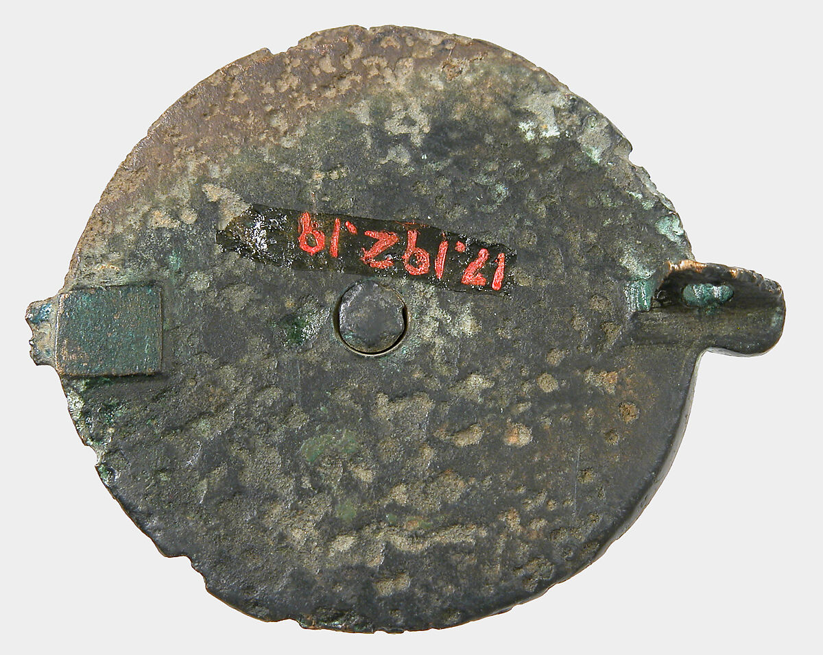 Disk Brooch, Champlevé enamel, copper alloy, Roman