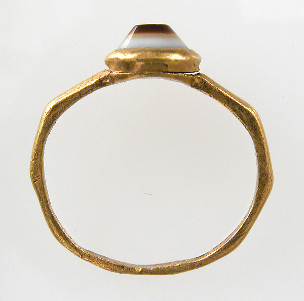 Finger Ring, Gold, jasper intaglio, European 