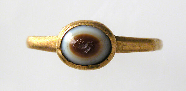 Finger Ring, Gold, jasper intaglio, European