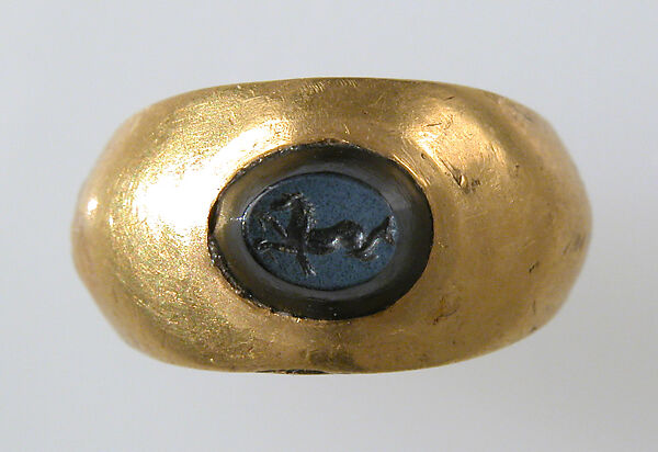 Finger Ring, Gold, intaglio, European