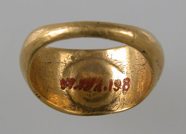 Finger Ring, Gold, intaglio, European