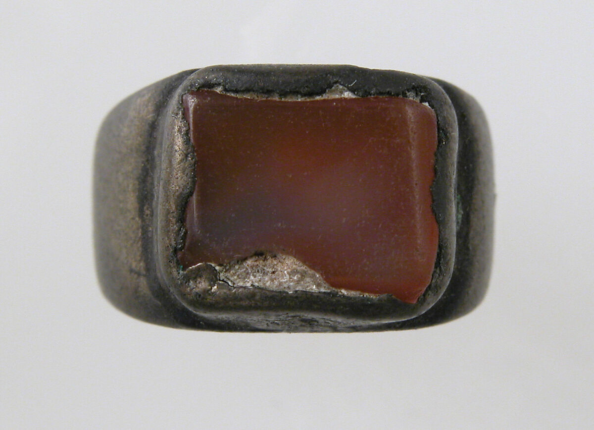 Finger Ring, Silver, onyx, Frankish