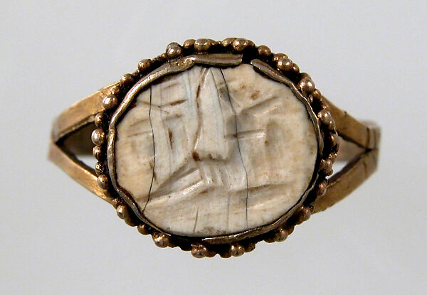Finger Ring, Gold, granulation, intaglio, European