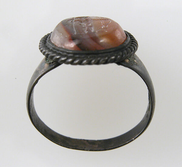 Finger Ring, Silver, sardonyx intaglio, European