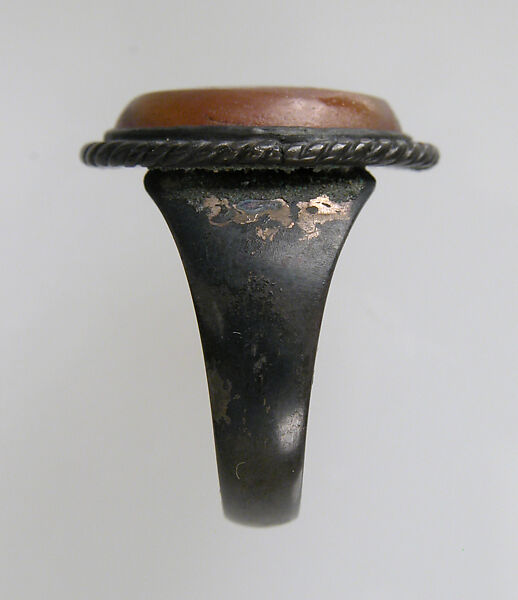 Finger Ring, Silver, sardonyx intaglio, European