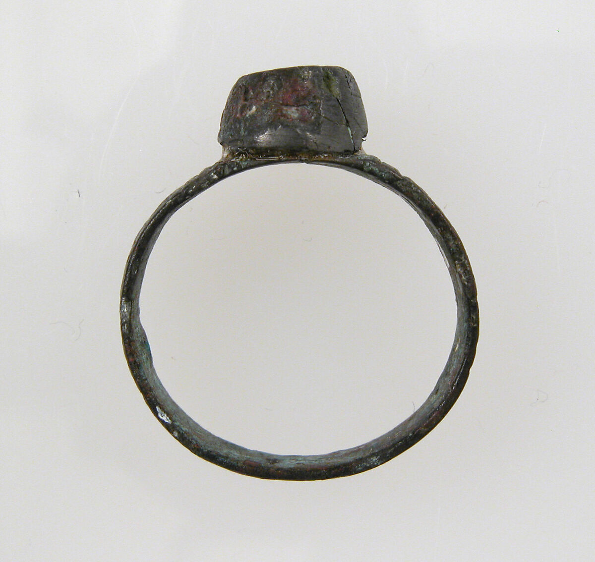 Finger Ring, Silvered Bronze, Frankish