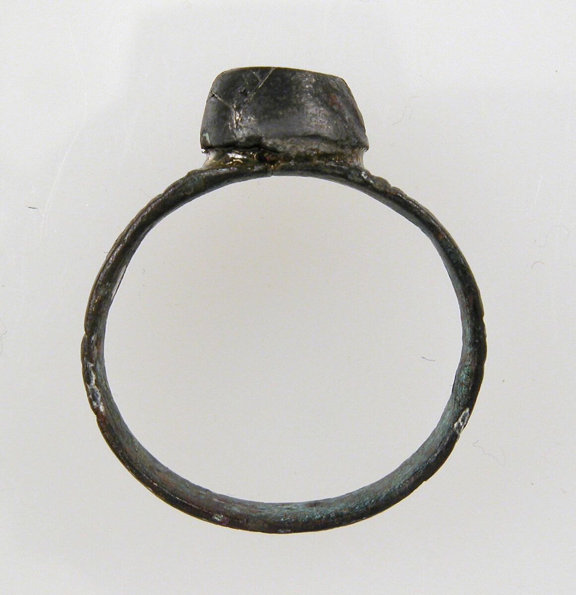 Finger Ring, Silvered Bronze, Frankish