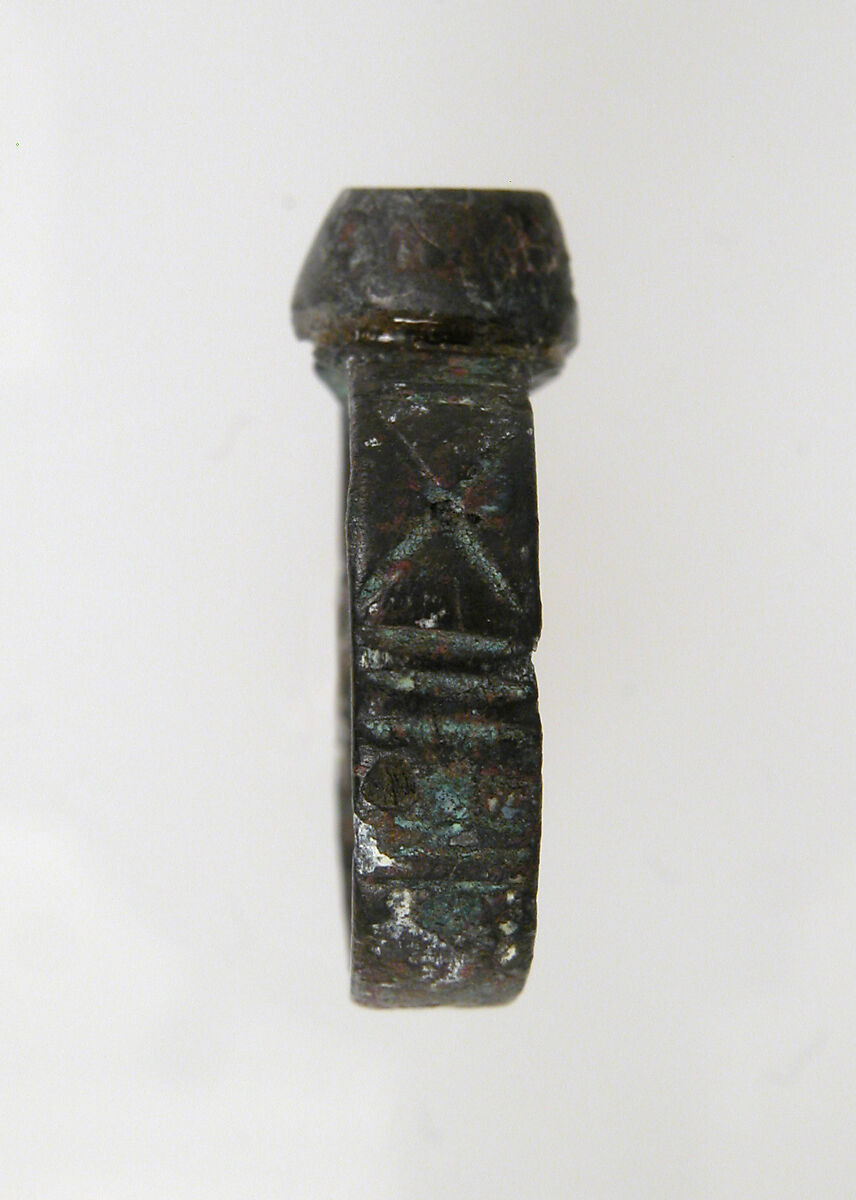 Finger Ring, Silvered Bronze, Frankish