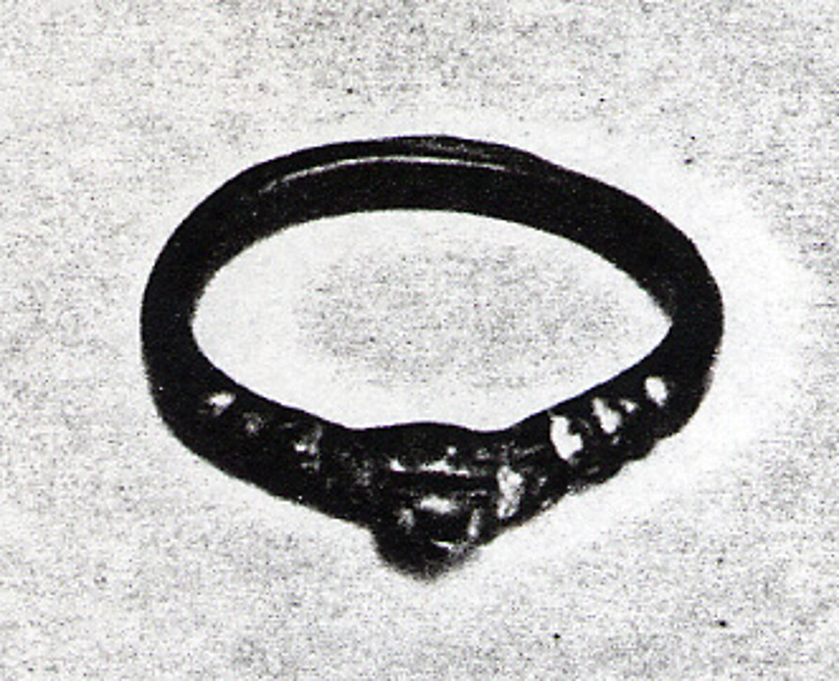 Finger Ring, Copper alloy, Frankish