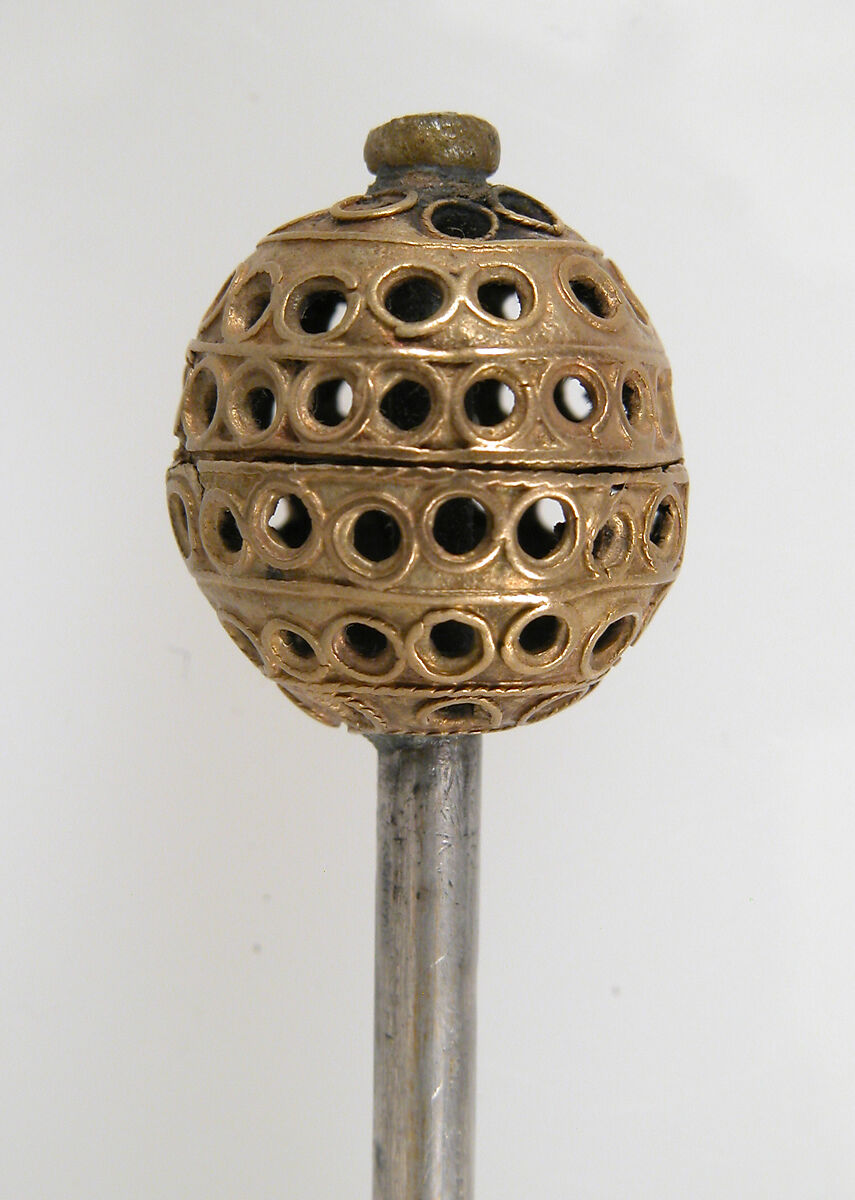 Hairpin, Silver, gold, Frankish
