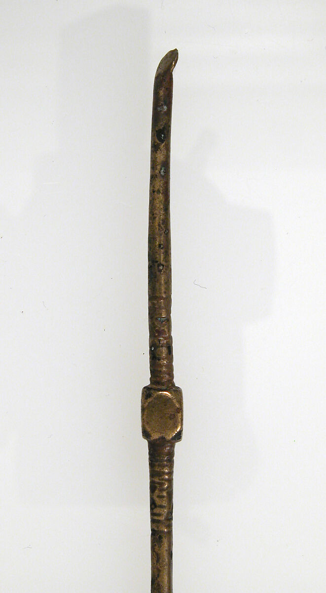 Hairpin, Gilded bronze or gilded silver, Frankish