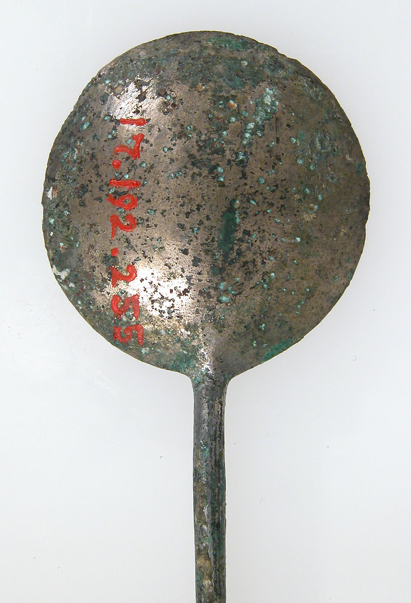 Spoon, Copper alloy, silvered, Late Roman