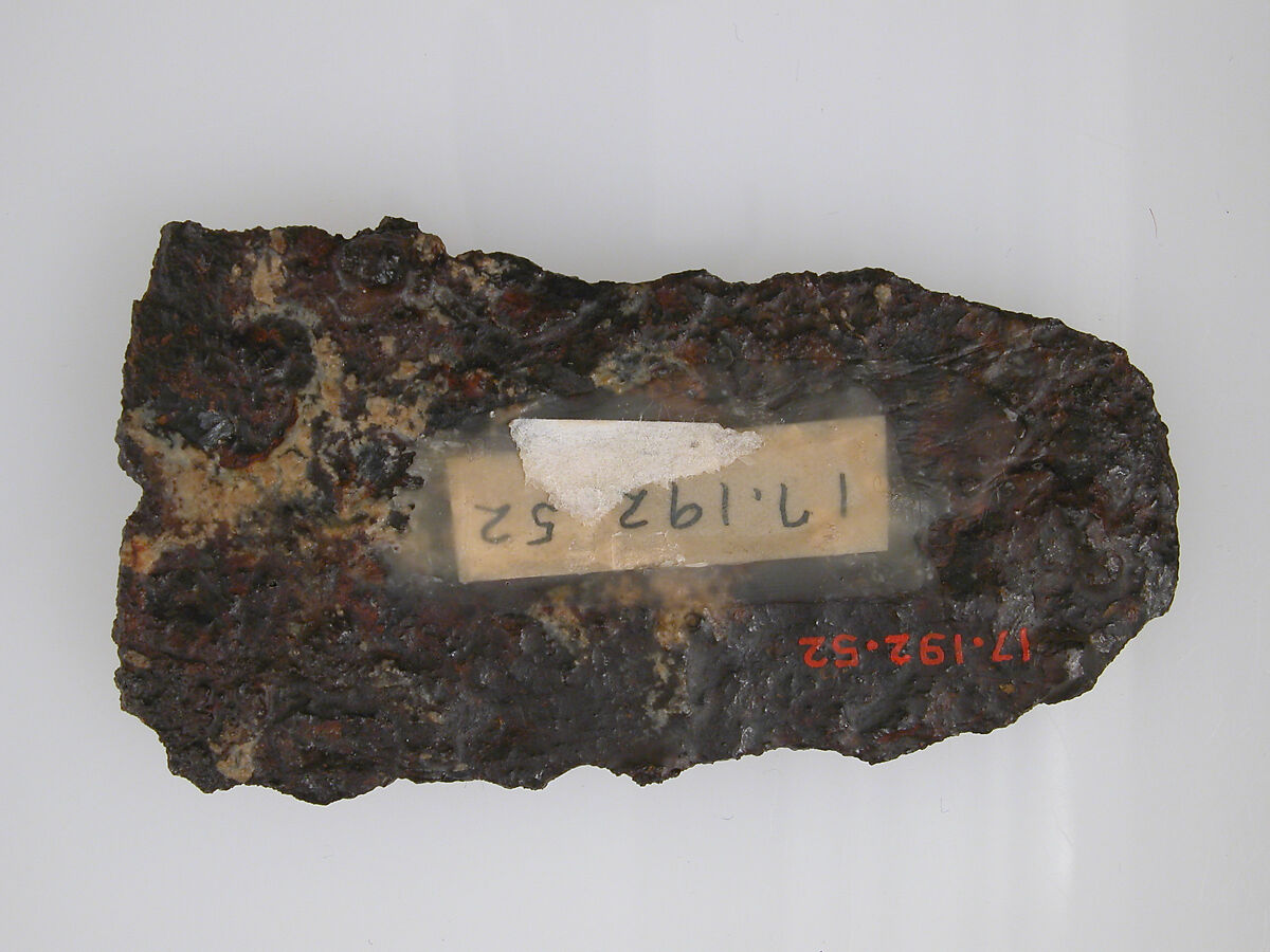 Belt Buckle Plate, Iron with silver and copper alloy inlay, Frankish