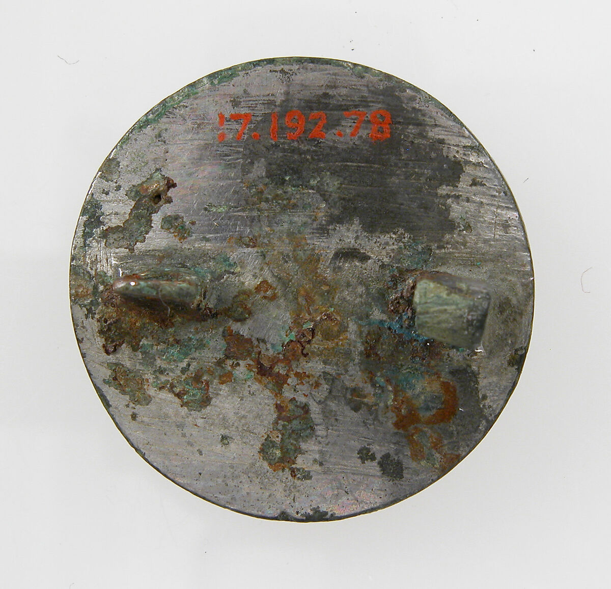 Disk Brooch, Silver, garnet, Frankish