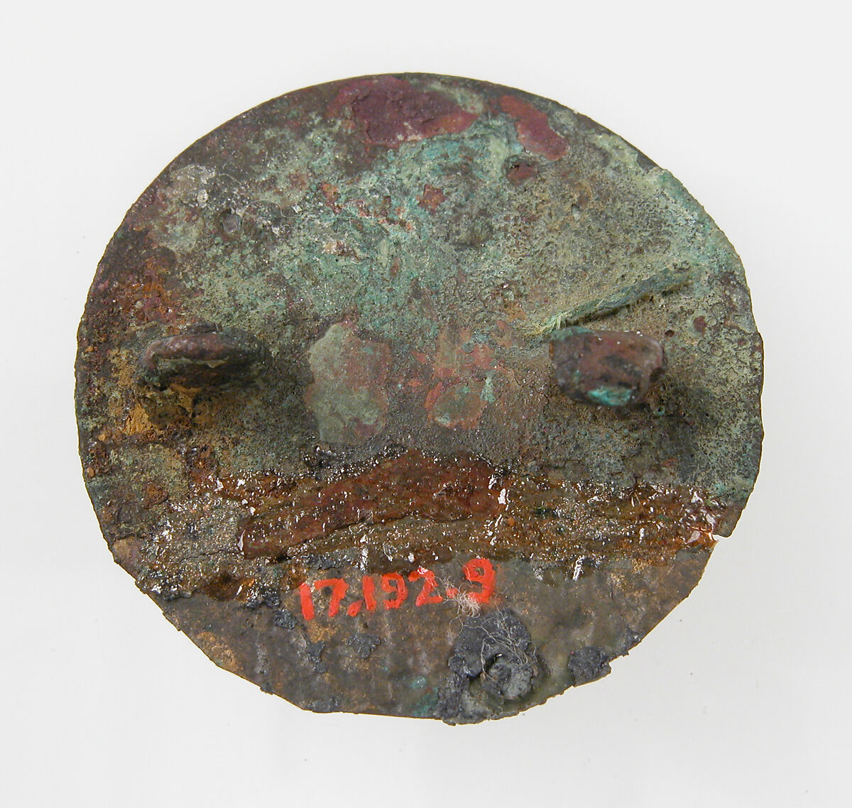 Disk Brooch, Silver, wire, glass paste, copper alloy core, cabochons, Frankish or Northern French