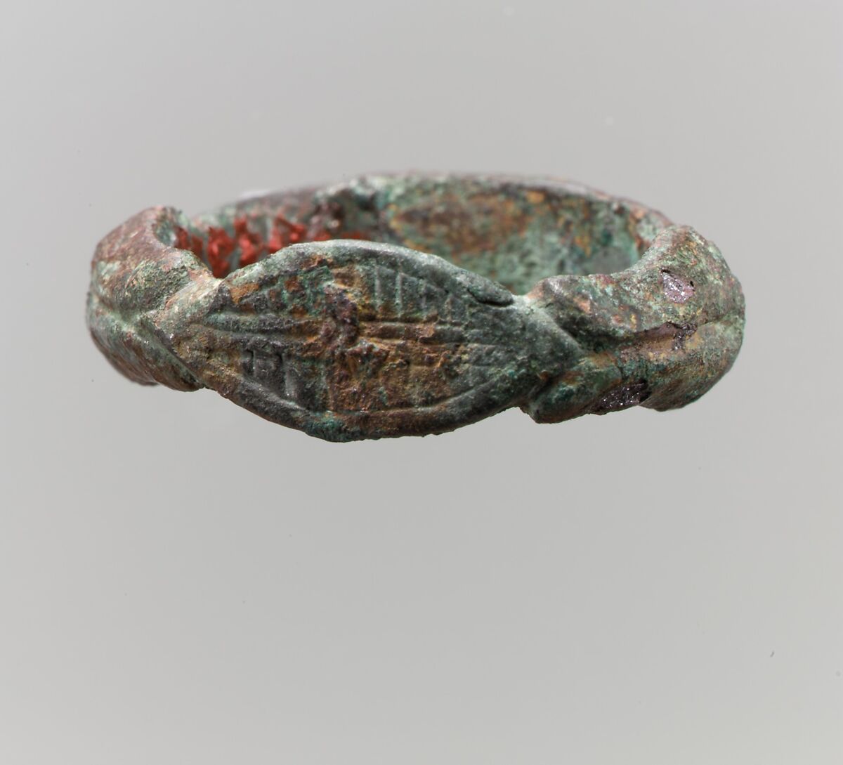Finger Ring, Copper alloy, cast, "tinned" surface, Frankish