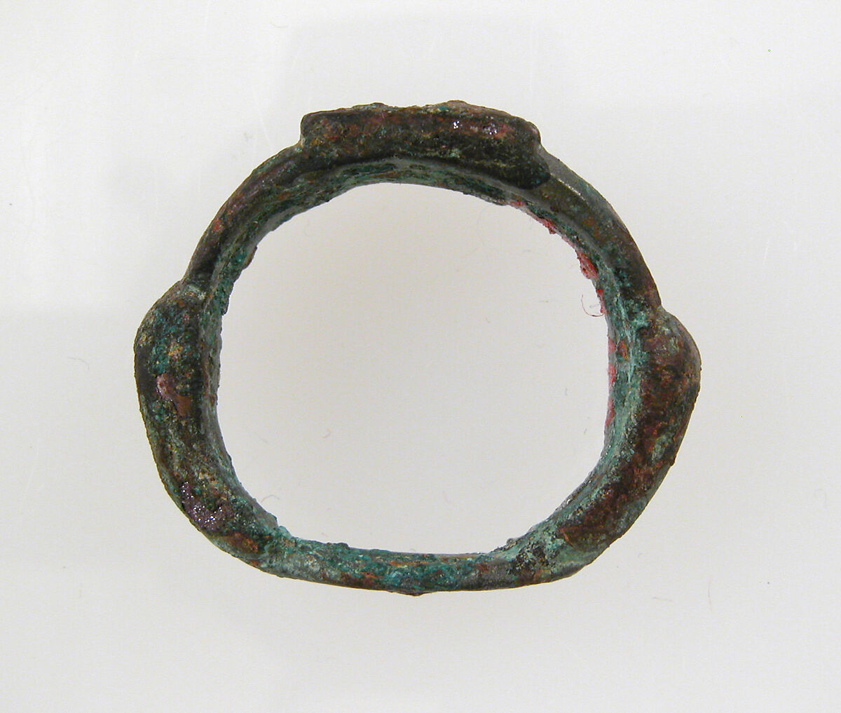 Finger Ring, Copper alloy, cast, "tinned" surface, Frankish