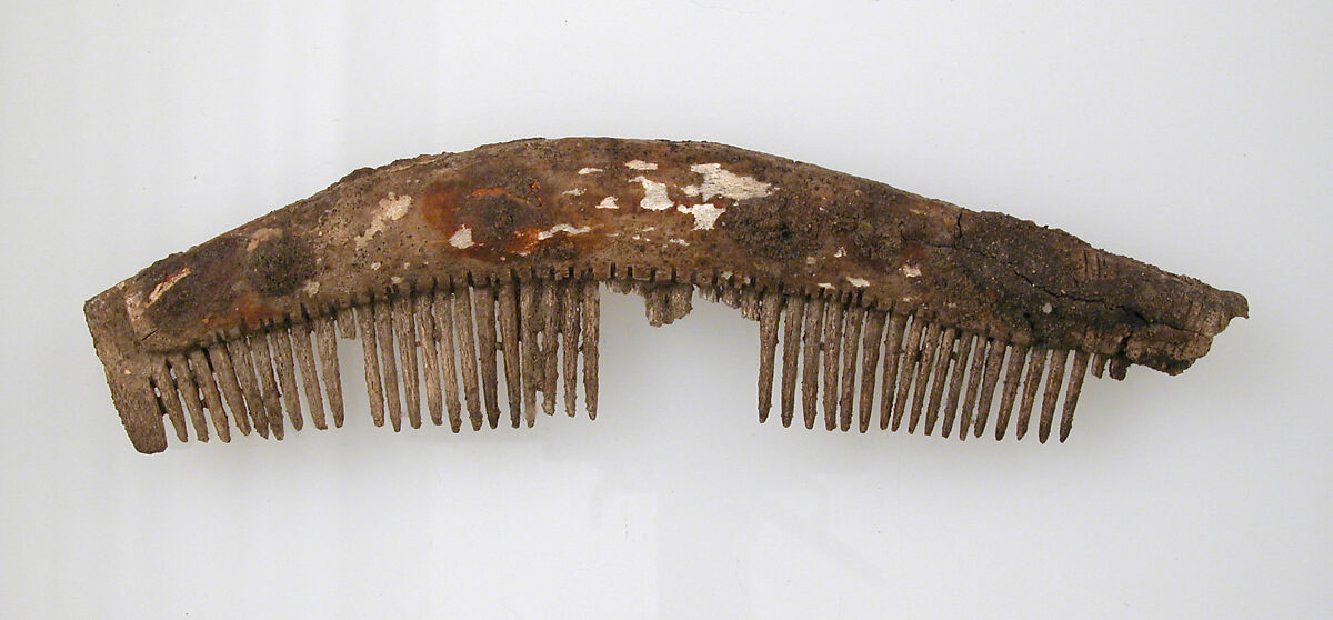 One Edged Comb, Bone, iron pins, Frankish 