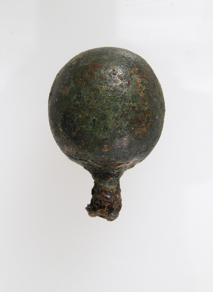 Hairpin, Gilded bronze, Frankish