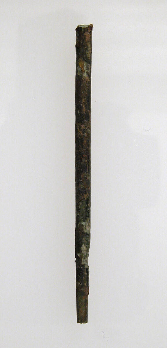 Hairpin, Gilded bronze, Frankish