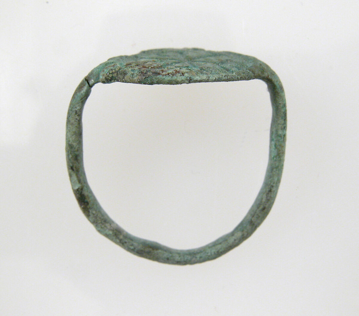 Signet Ring, Copper alloy, Frankish