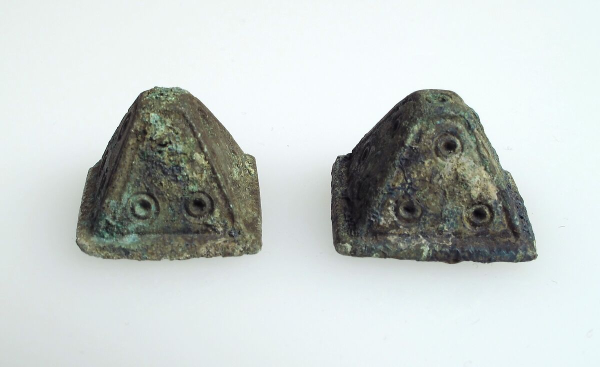 Pyramidal Hollow Boss, Copper alloy, Frankish