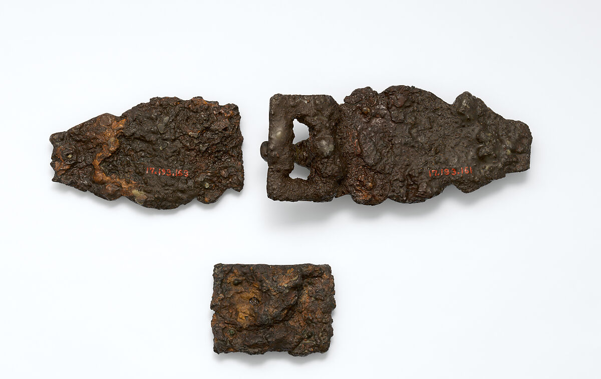 Back Plate from a Belt Buckle, Copper alloy, Frankish